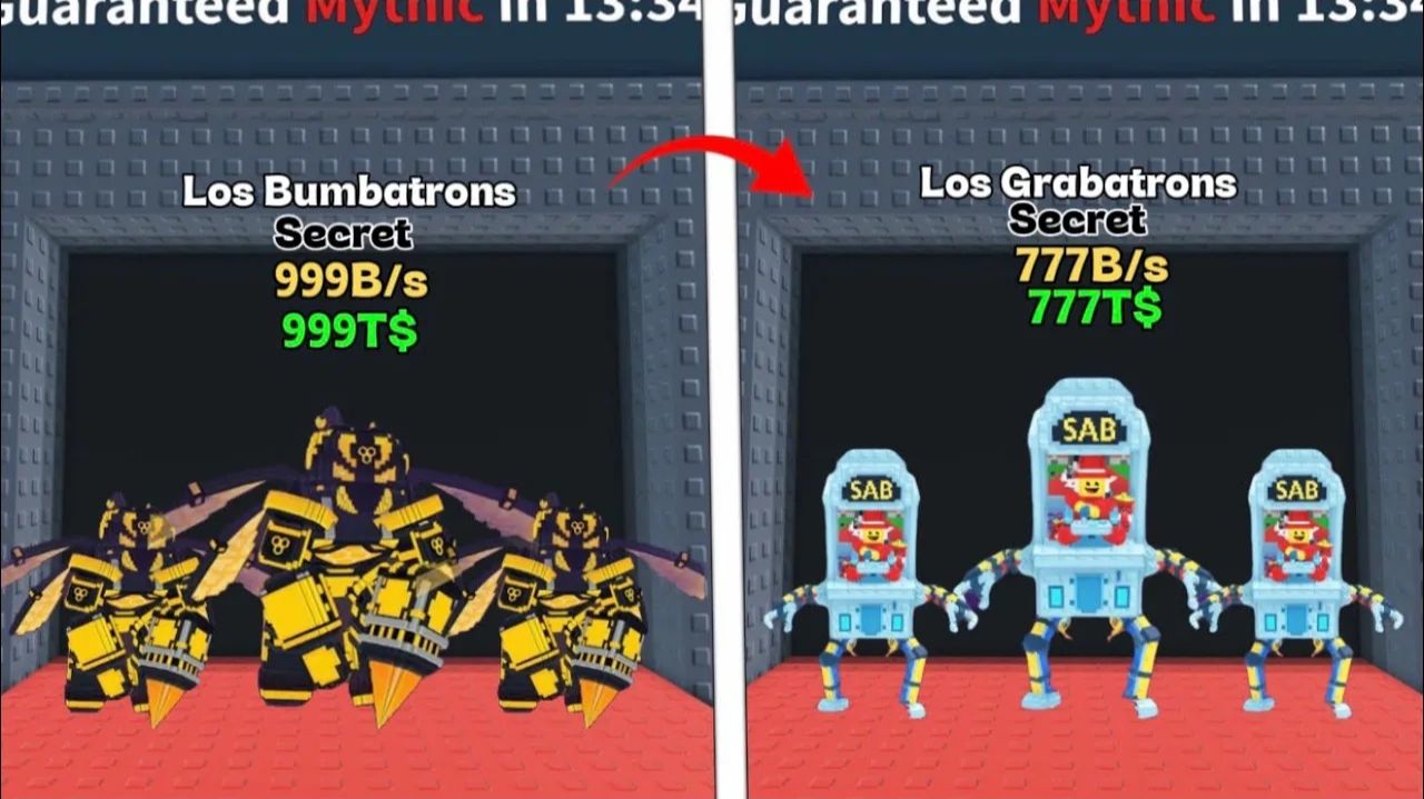 Новые Los Bumbatrons и Los Grabatrons в Brainrots — секретное обновление Sammy!
