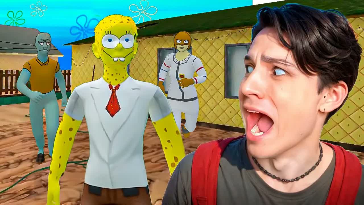 СКУЛБОЙ, НО ЭТО СПАНЧ БОБ МОД В SCHOOLBOY RUNAWAY!🤣