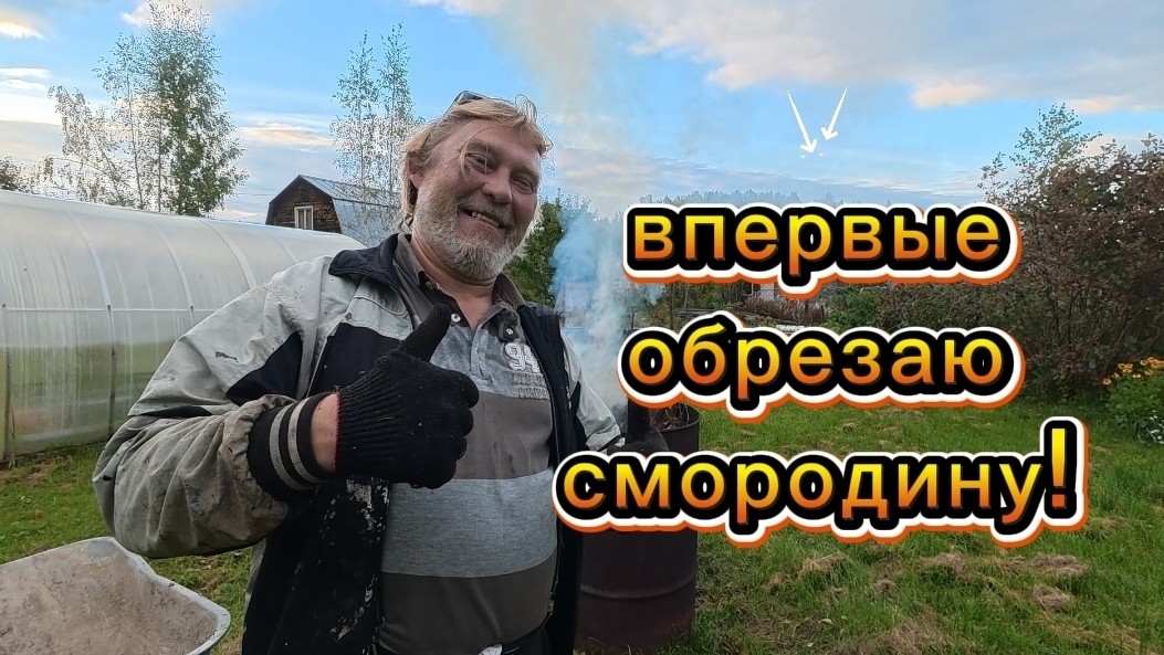 Обрезал смородину и тут меня понесло!))) Заодно и мусор спалил! 🤣