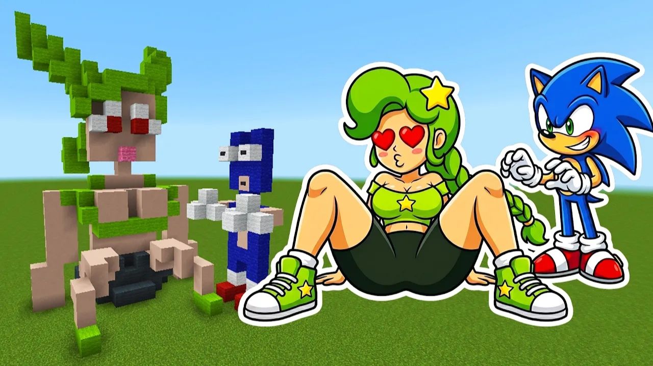 Лили Лавбрейдс в Poppy Playtime: зелёный образ и Соник — вот какая красота!