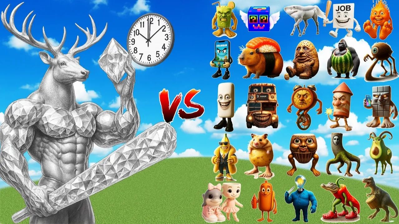 Лугуан Лугуан Лулу Шицзяндаоле VS Brainrot-боссы — Minecraft Mob Battle