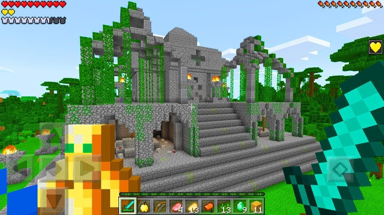 НЕ Входи в ЗАТЕРЯННЫЙ ХРАМ В Майнкрафт ПЕ Выживание и Приключения PE Видео Minecraft Pocket Edition