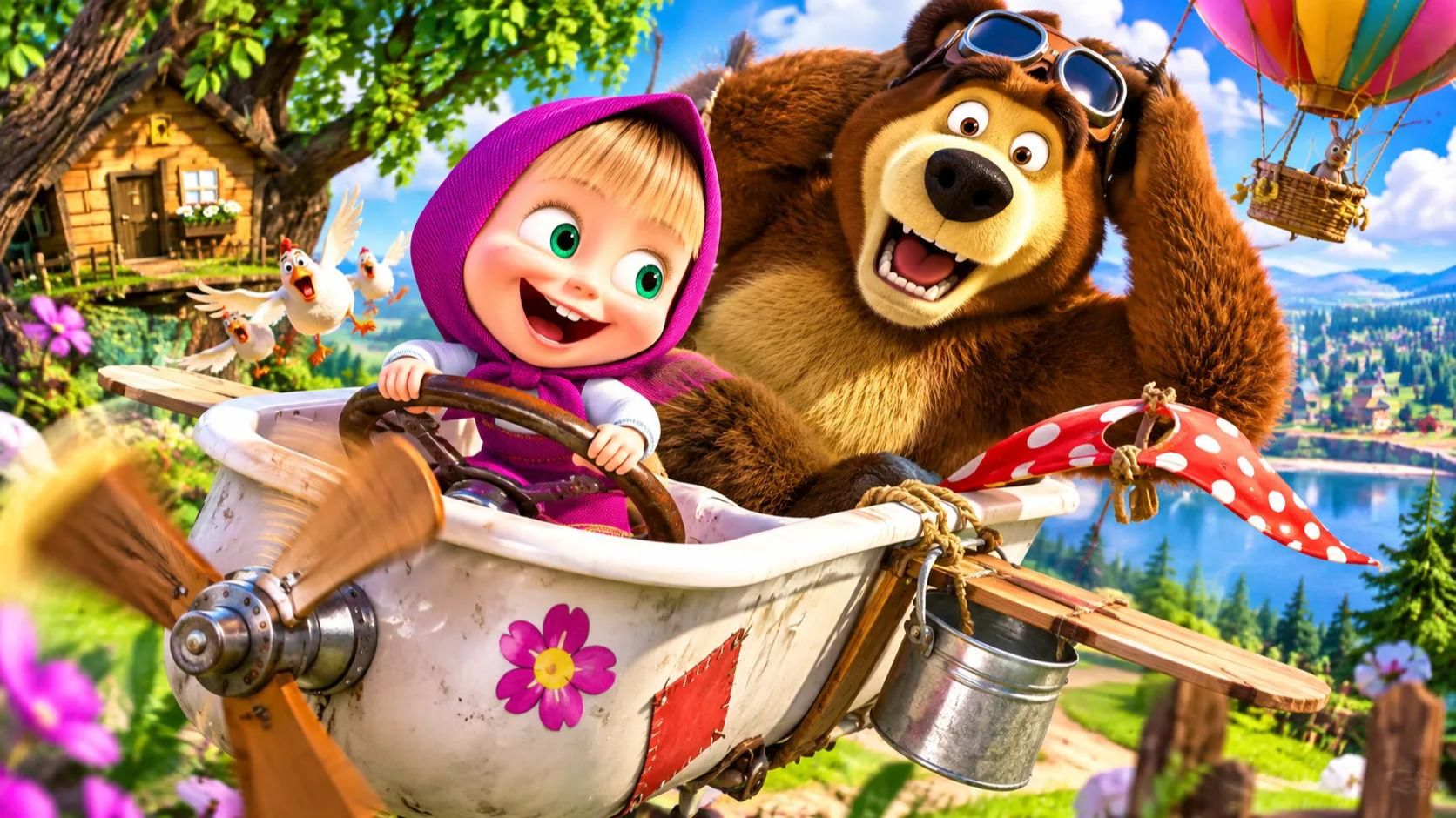 Маша и Медведь | игра по мотивам мультфильма | развлечения #машаимедведь #игра #длядетей