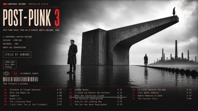 POST PUNK 3 _ 16 Songs From An Alternate North England _ Darkwave, Cold Wave, New Wave, Gothic,