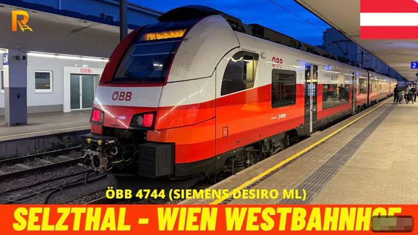 🚄 4К SmartTV ➤ 🌄 Зельцталь -﹥ Западный вокзал Вены Австрия, апрель 2025г! Часть вторая, окончание.