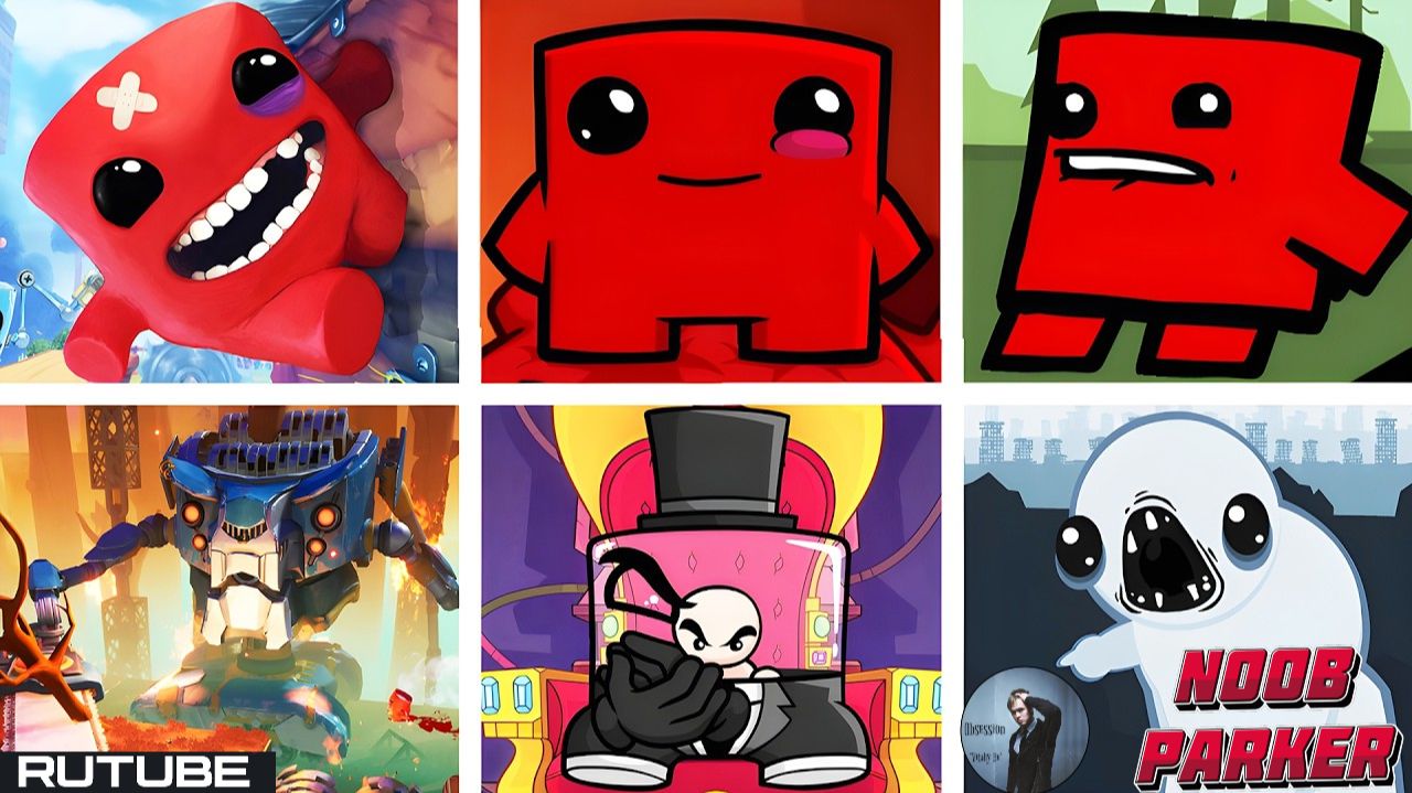 Super Meat Boy Трилогия - Все Боссы + Концовка.