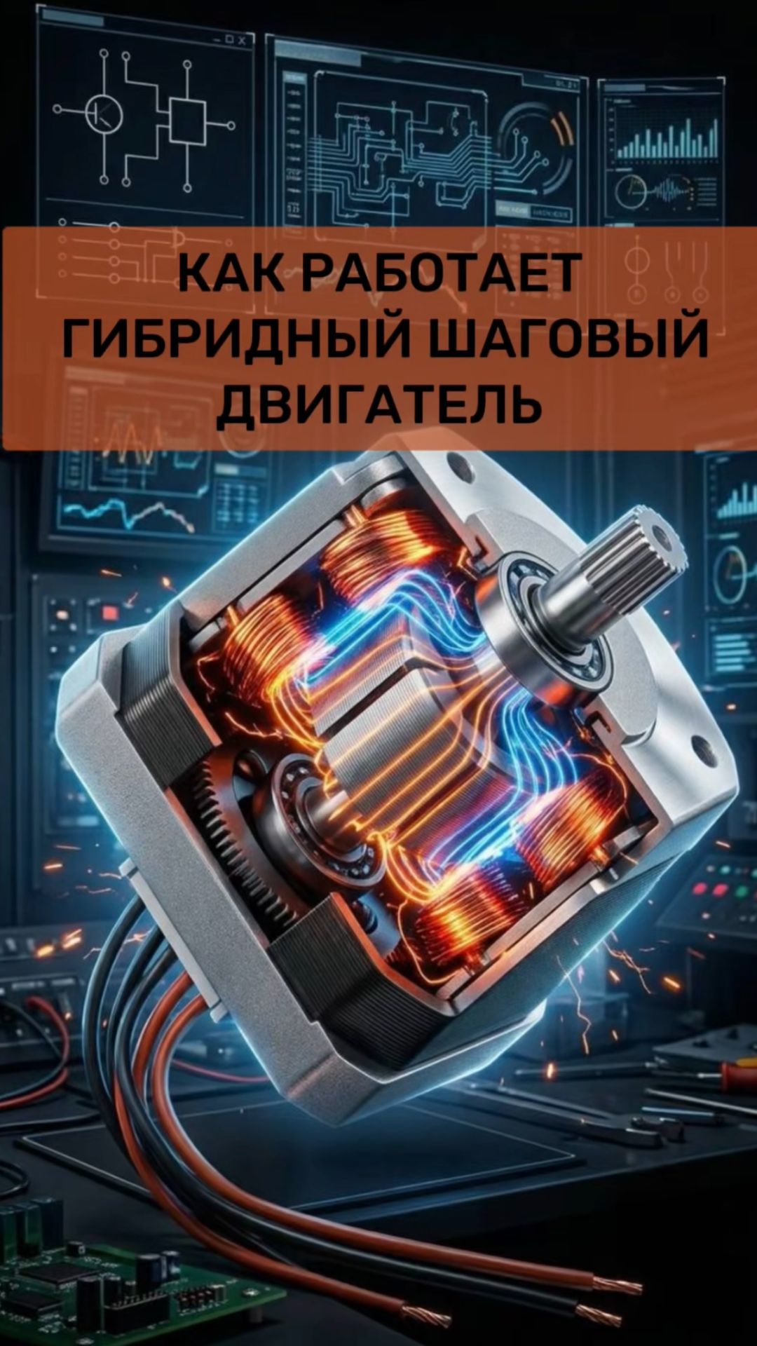 Как работает гибридный шаговый двигатель