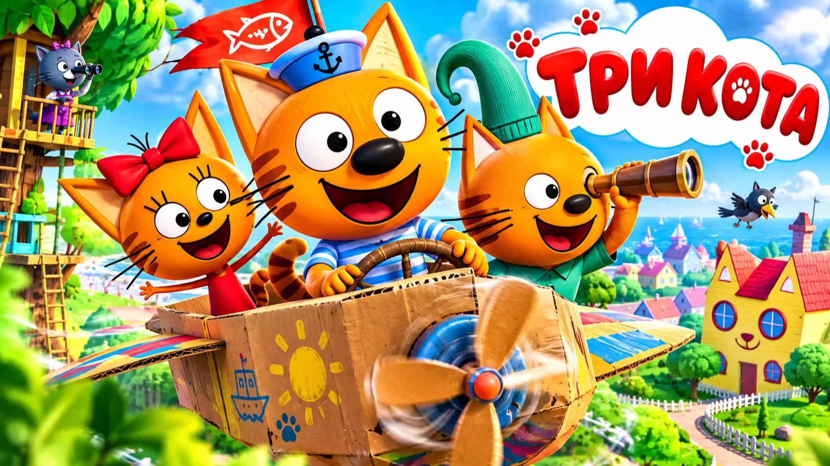 три кота | игра | детям | интересно #игры #мультики #трикота #карнавал