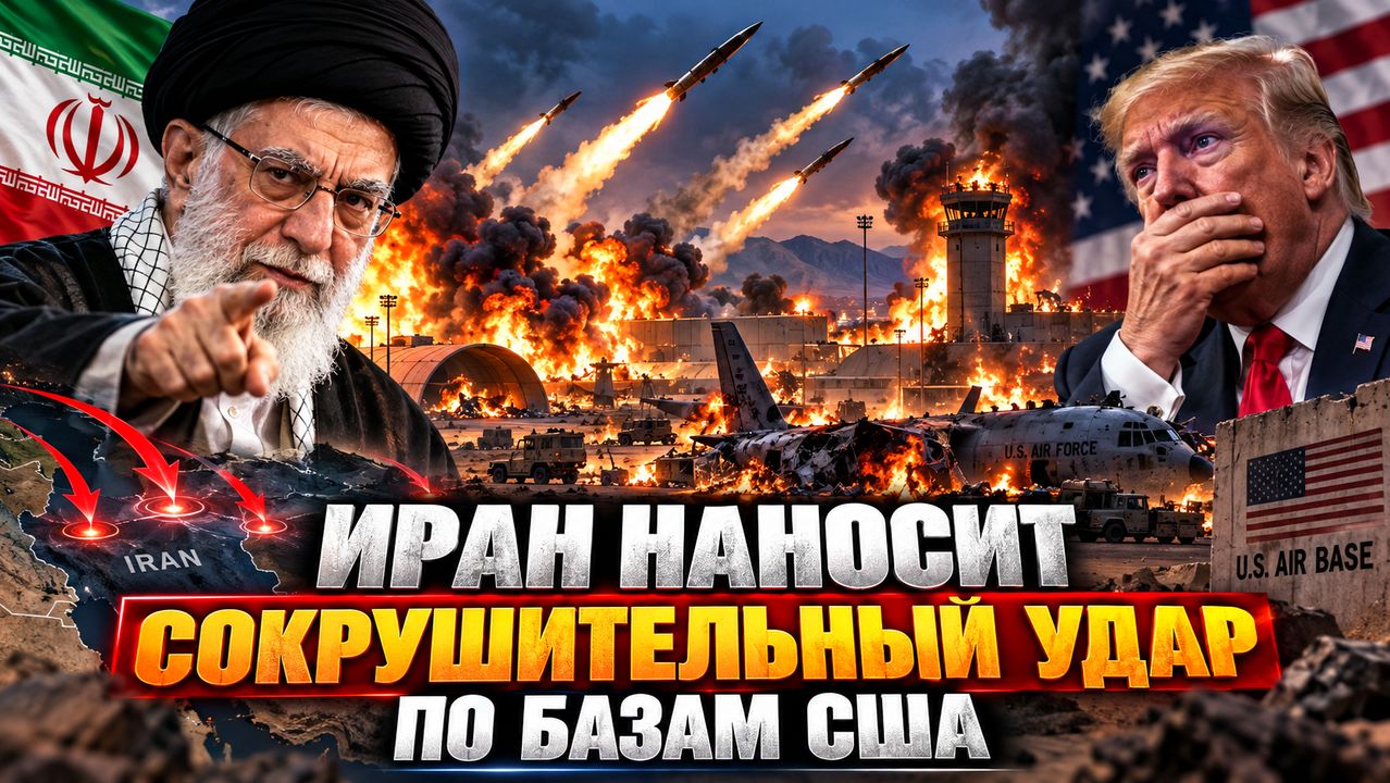 Иран наносит сокрушительный удар по базам США