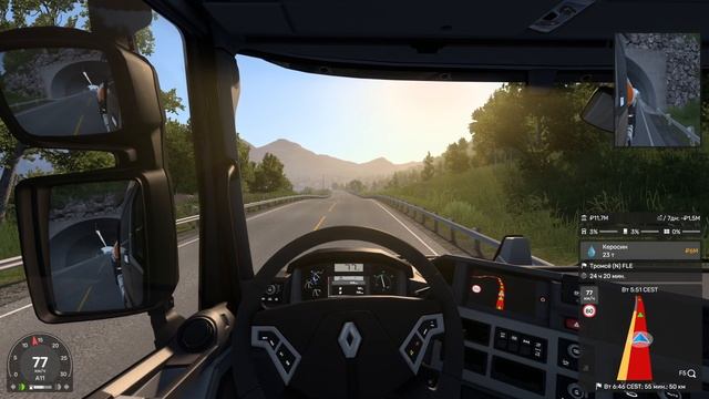 Euro Truck Simulator 2  Мчим на дальняк везём керосин   Продолжение