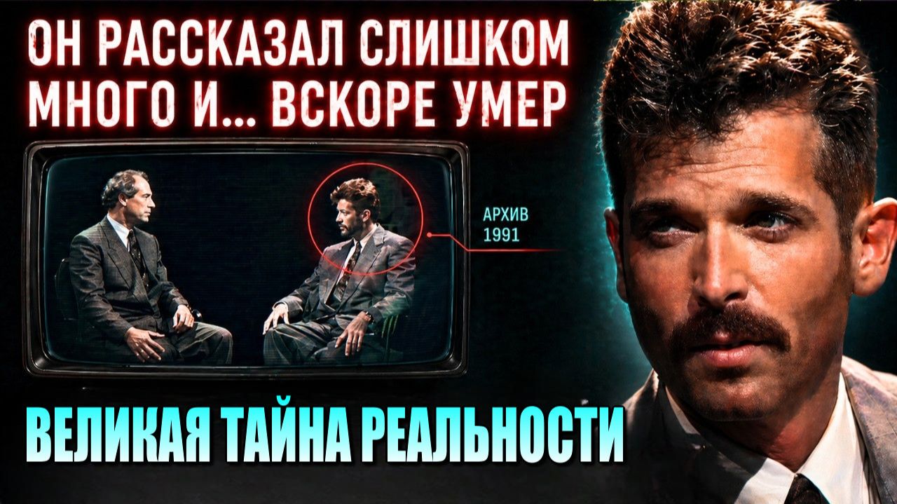 Он РАСКРЫЛ в эфире ВЕЛИКУЮ ТАЙНУ... И вскоре УМЕР❗