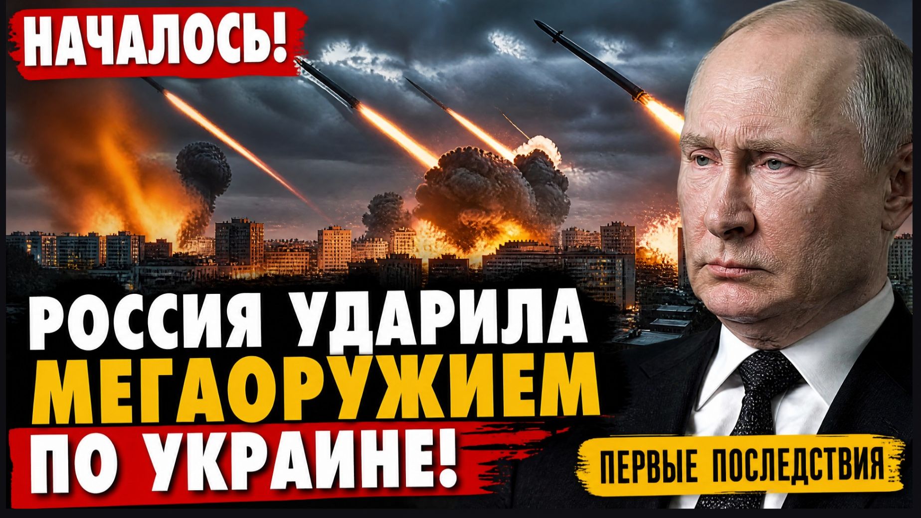 ⚡НАЧАЛОСЬ! Россия ударила МЕГАОРУЖИЕМ по Украине! Первые последствия