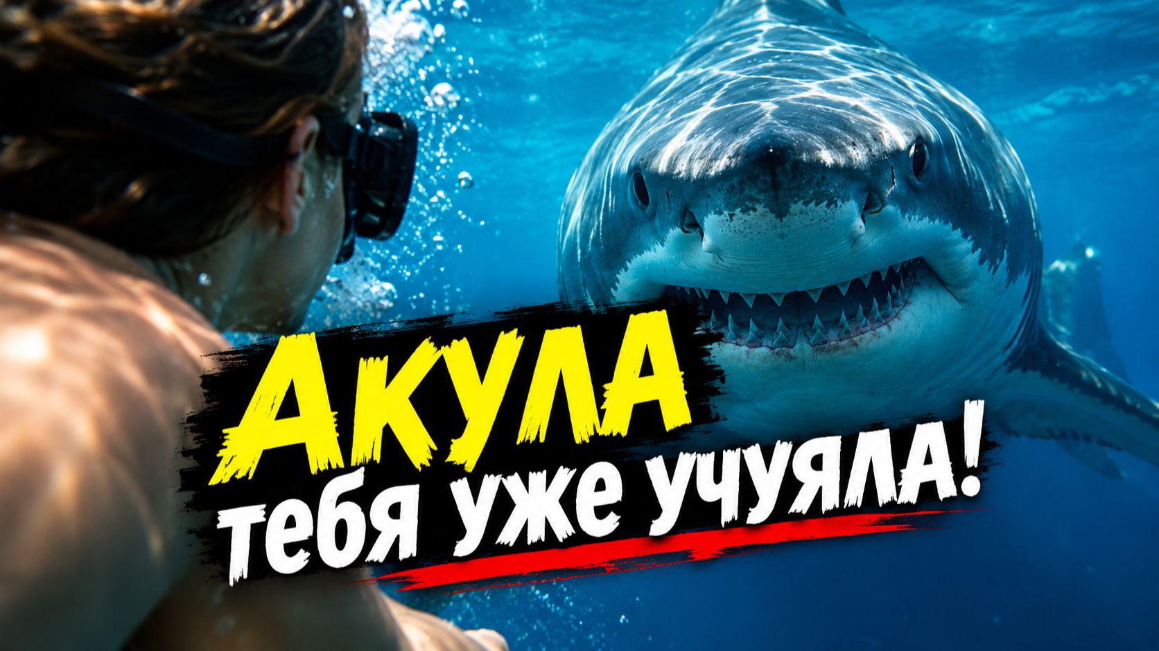 Акула атаковала прямо в эфире: сёрфер отбился кулаками