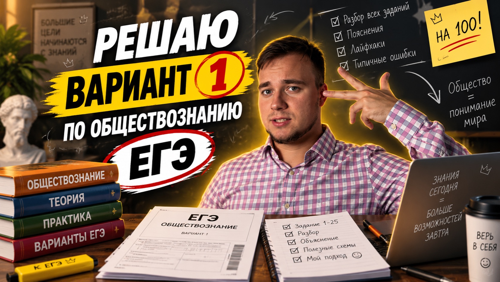 Решаю вариант 1 по обществознанию