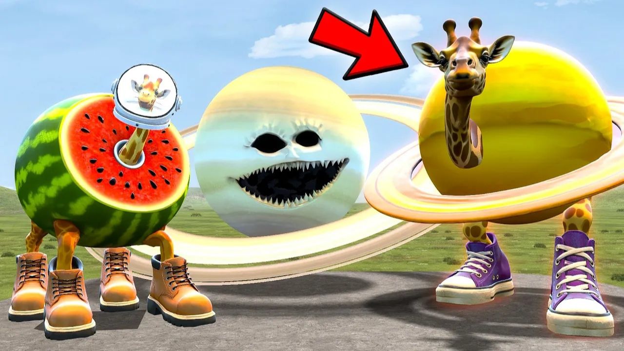 Эволюция нового секретного Giraffito Saturnito! Мозгорот-мемы в Garry's Mod