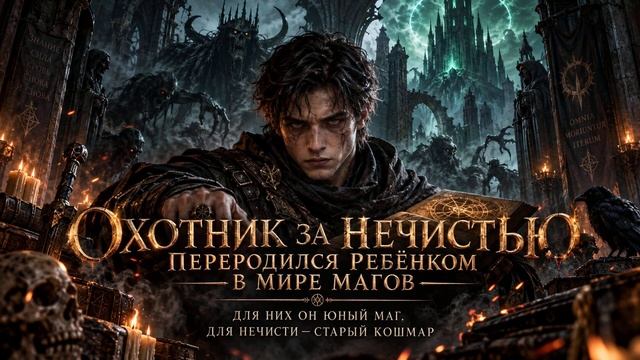 АУДИОКНИГА ПОЛНОСТЬЮ | Охотник за нечистью переродился ребёнком в мире магов | ПОПАДАНЦЫ | Книга 1