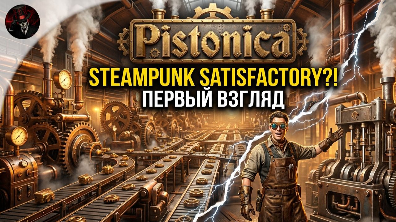 СТИМПАНК SATISFACTORY?! ⚙️🔥 Обзор демо Pistonica