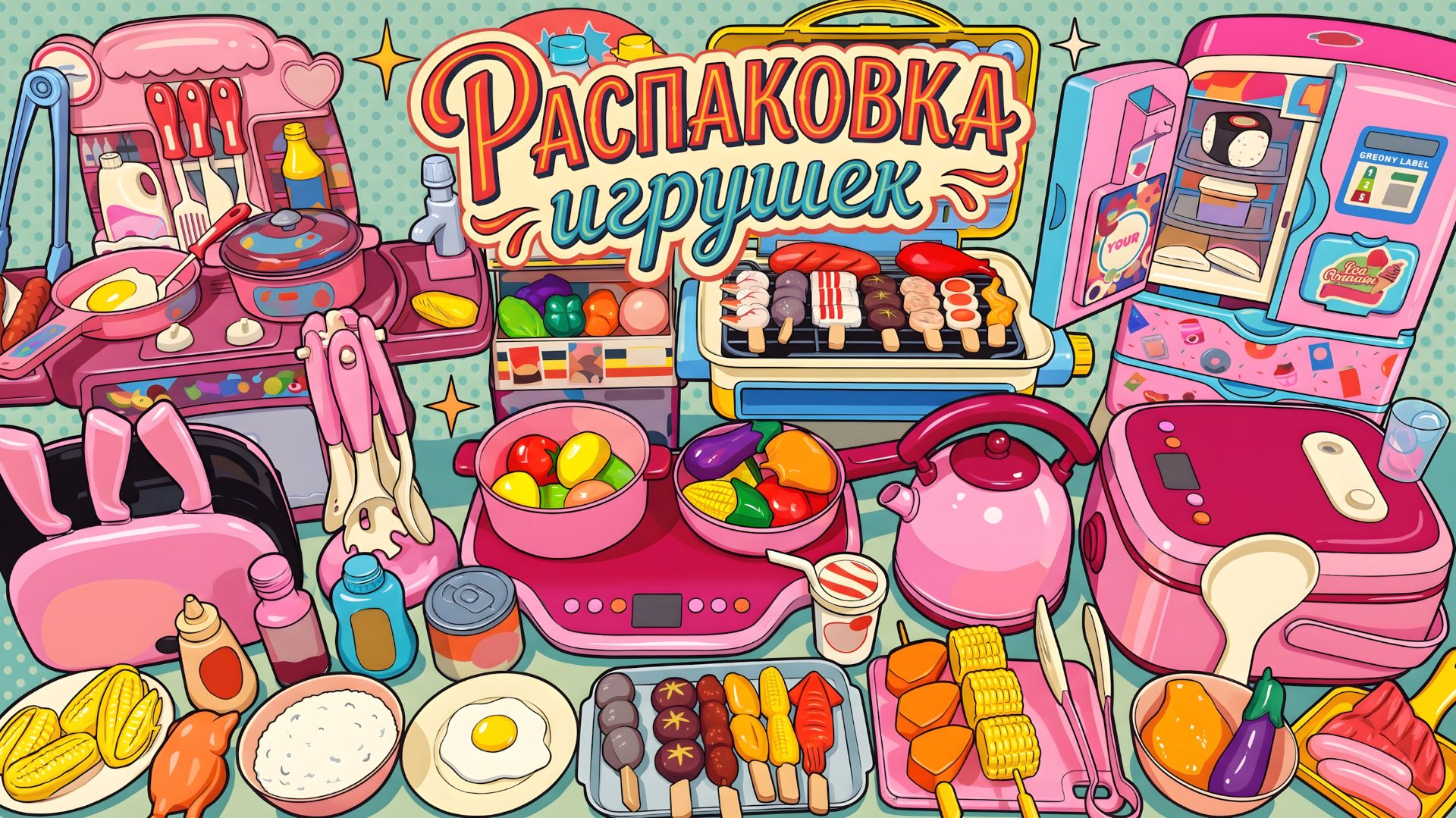 🧸 РАСПАКОВКА игрушек 🍳 «АВТОМАТИЧЕСКАЯ КУХОННАЯ ТЕХНИКА» | Обзор.