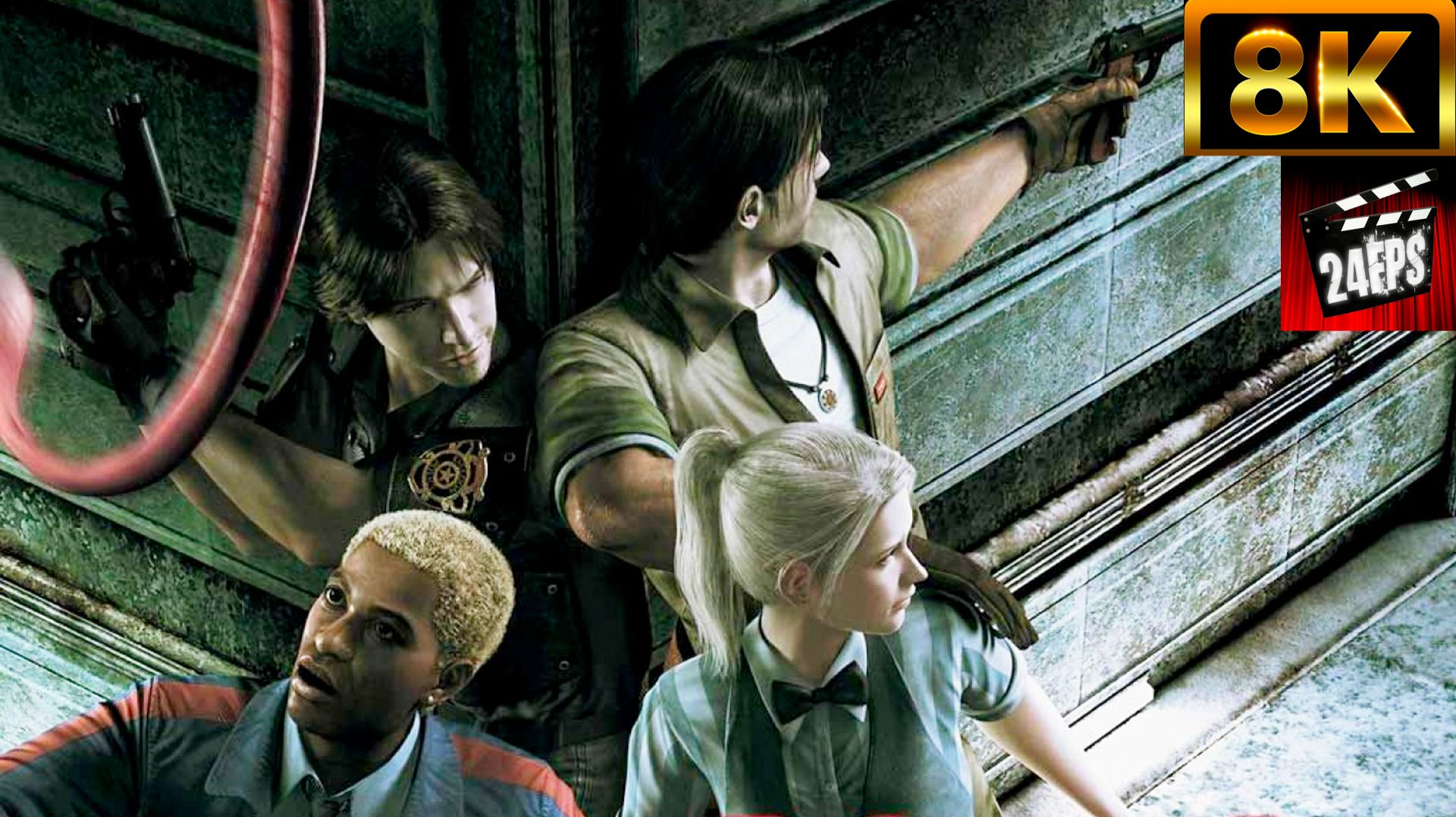 Resident Evil Outbreak: File 2 (2004) - Все Катсцены (″Special″ Улучшенное качества до 8K)