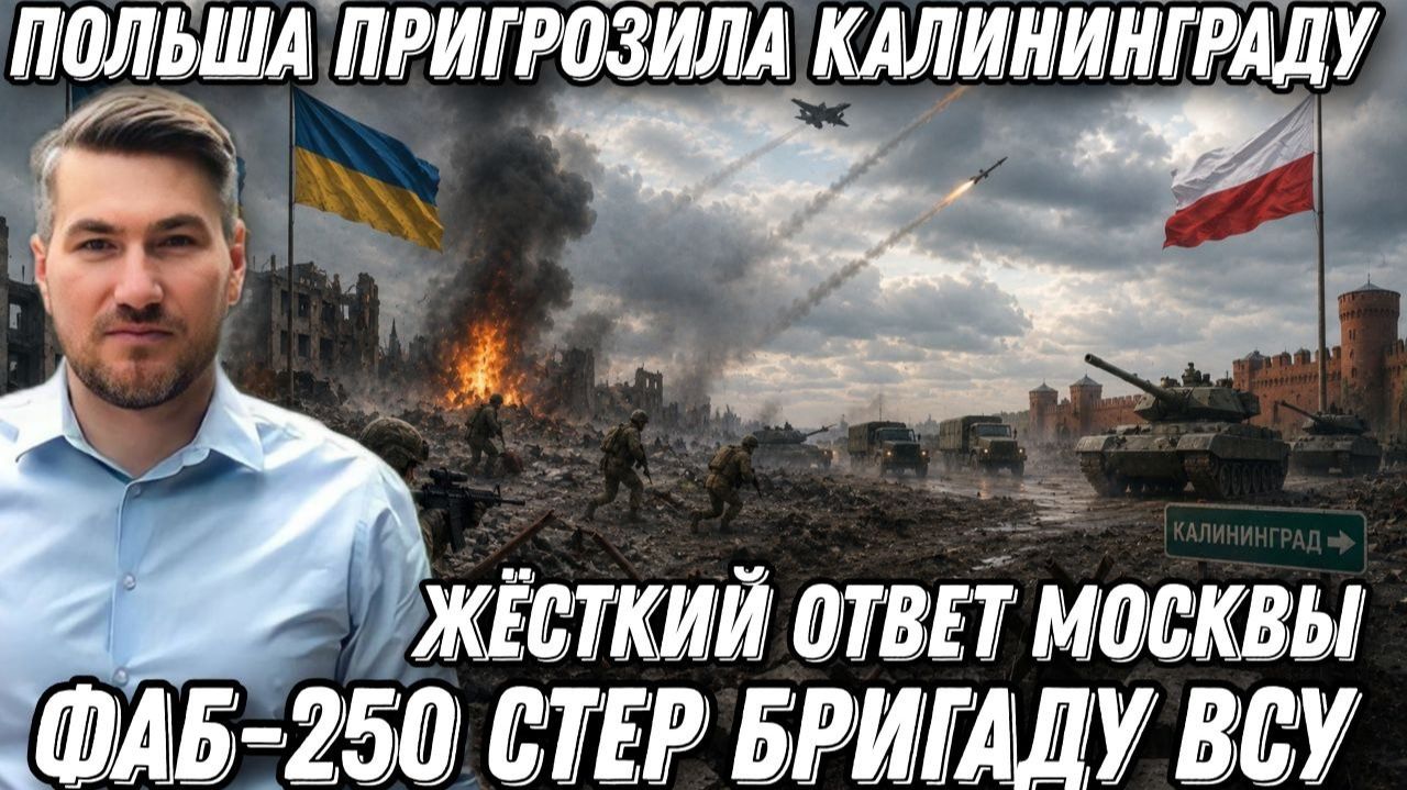 Такого еще не было! ФАБ-250 стер бригаду ВСУ. Польша пригрозила Калининграду. Москва ответила жёстко