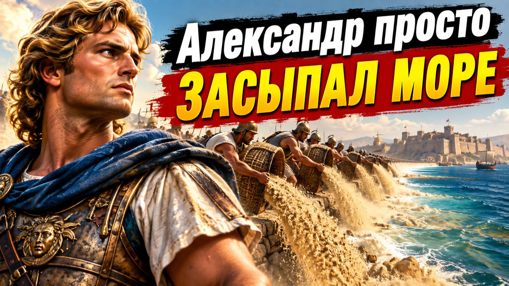 АЛЕКСАНДР ЗАСЫПАЛ МОРЕ, чтобы взять НЕПРИСТУПНЫЙ ТИР