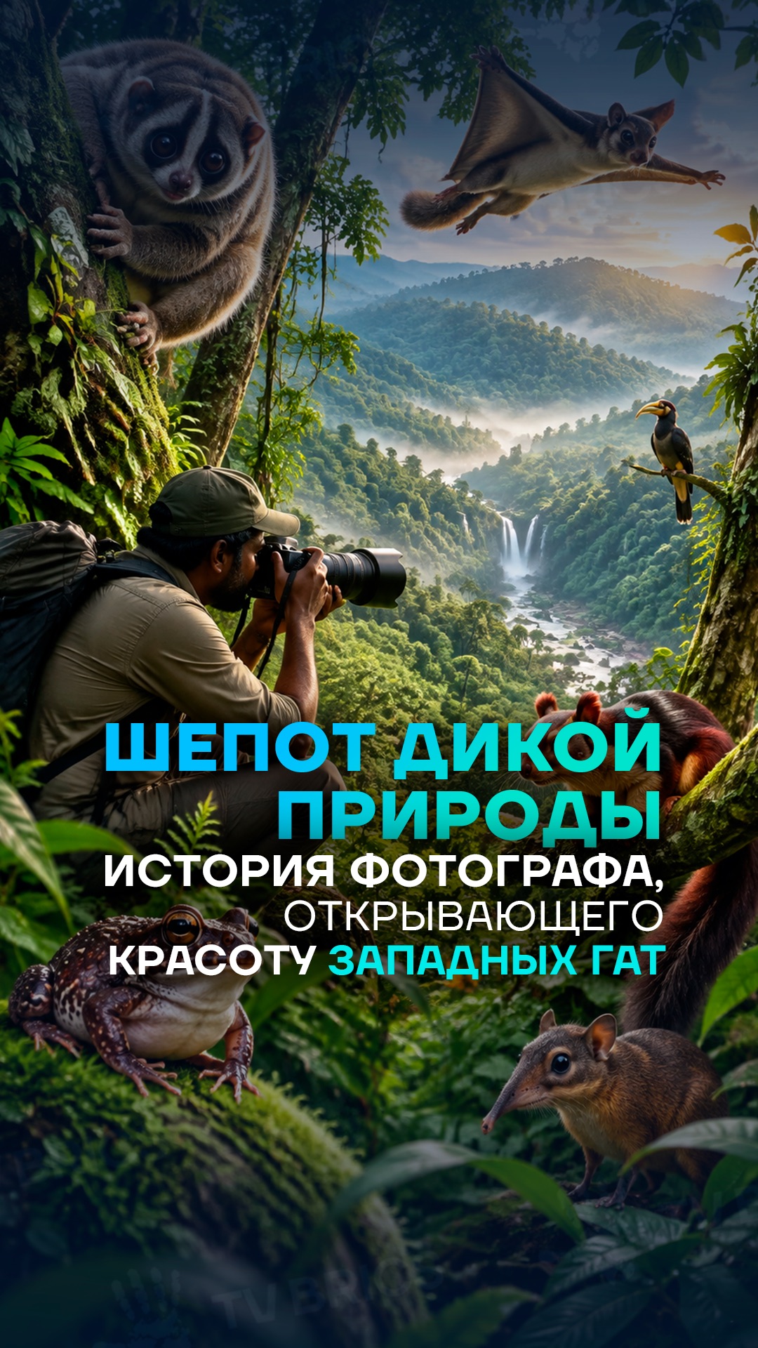 🇮🇳📸 Фауна лесов в горах Западных Гатах стала существенной частью жизни для Мандгадде Натараджа.