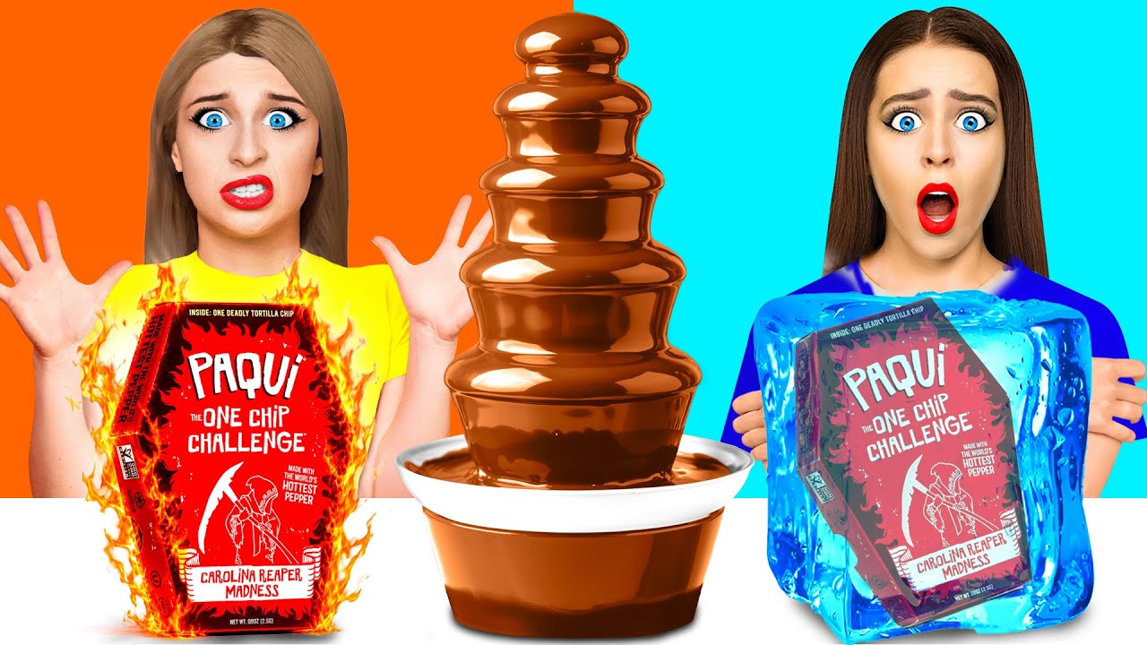 Nóng Vs Lạnh Sô Cô La Nước Xốt Thách Thức | Trận Chiến Ăn Được Choco DO