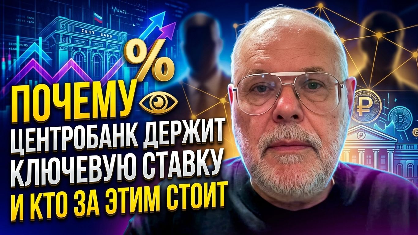 Михаил Хазин: Почему Центробанк держит ключевую ставку и кто за этим стоит
