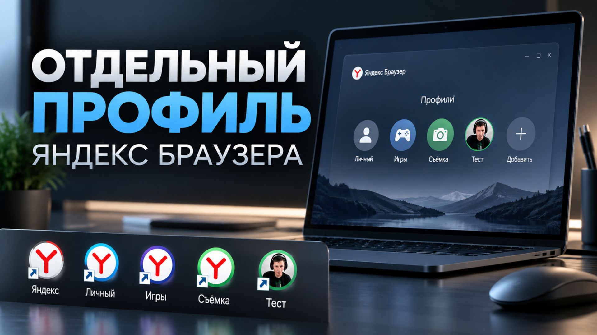 Как создать отдельный профиль Яндекс Браузера с отдельной иконкой - Yandex Browser