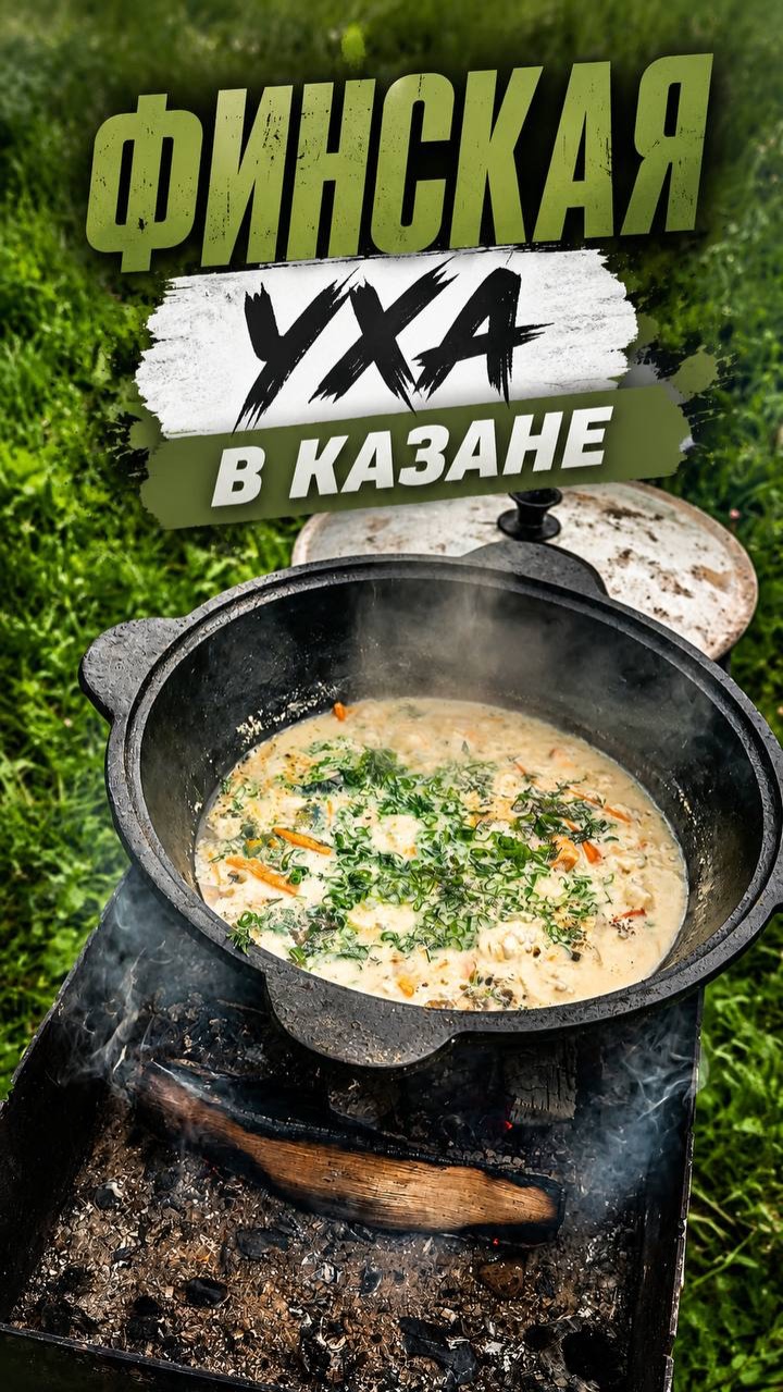 Финская уха в казане