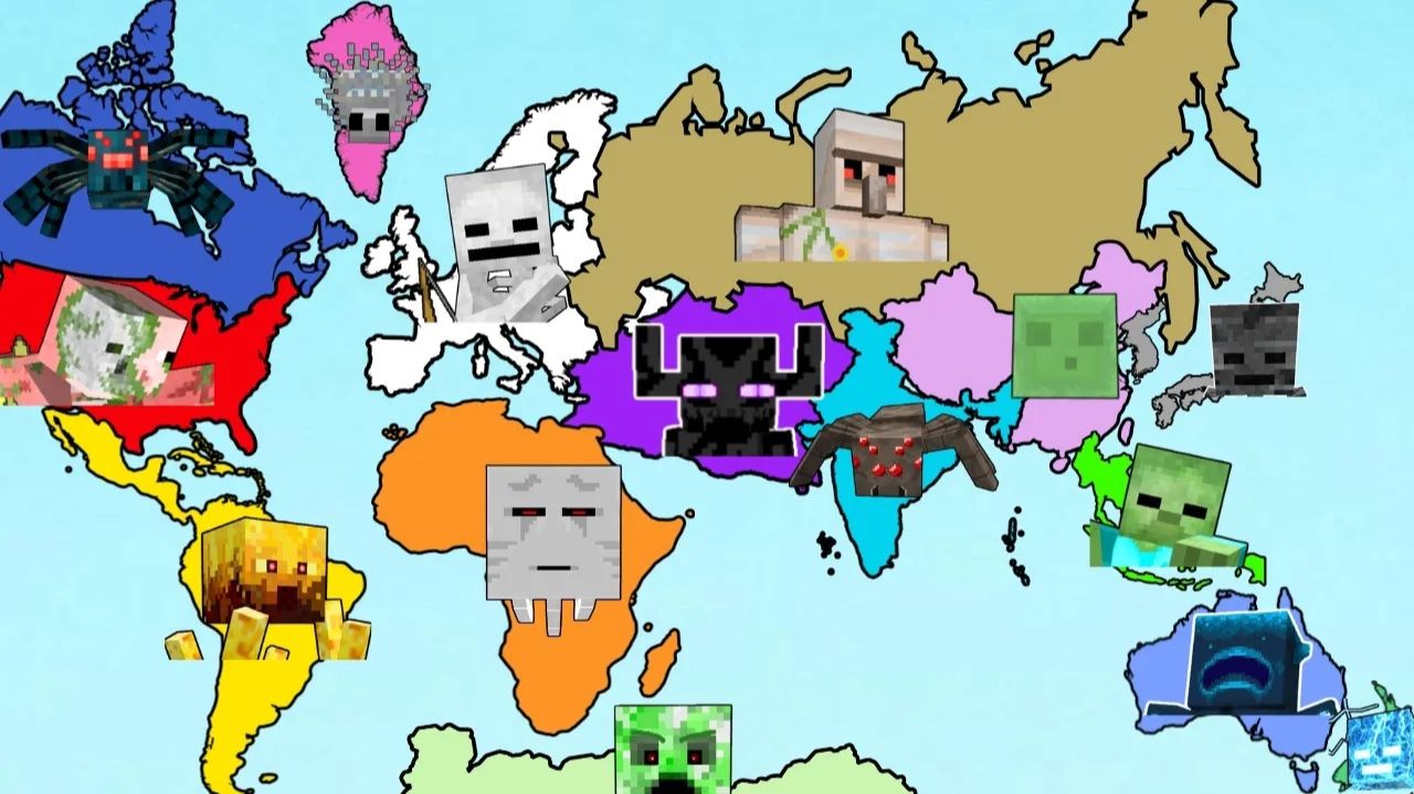 Последний титан выживет в Мировой войне? Minecraft Mob Battle