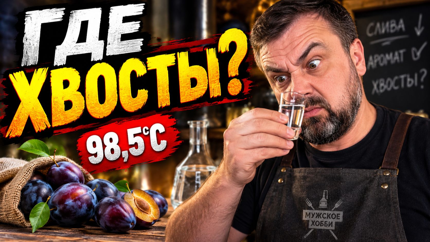 Я ГНАЛ СЛИВУ ДО 98,5°C. ХВОСТЫ так и не пошли