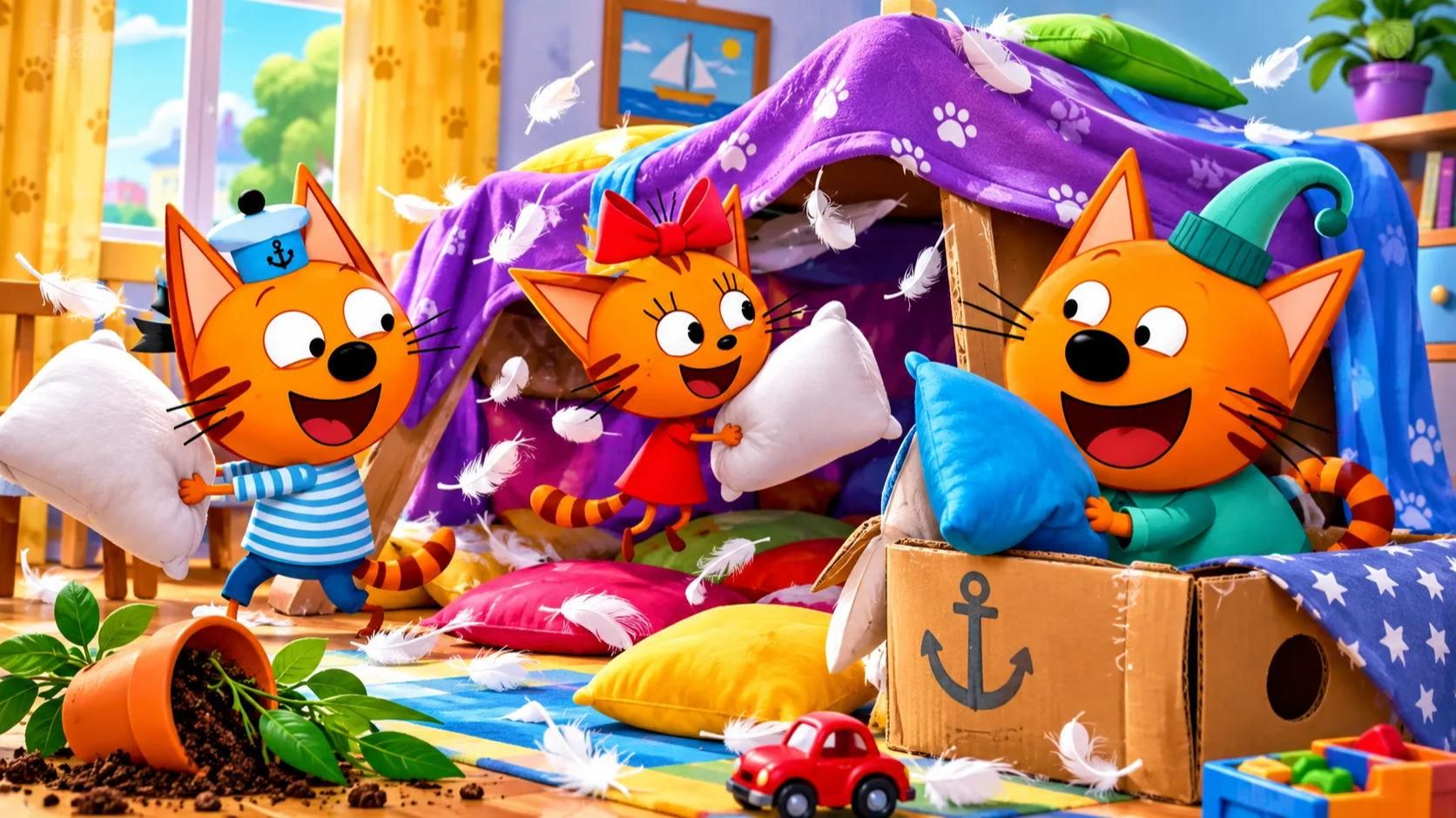 Три Кота | детская игра | развивающая | с сюжетом #трикота #игры #мультики #развивающиеигры