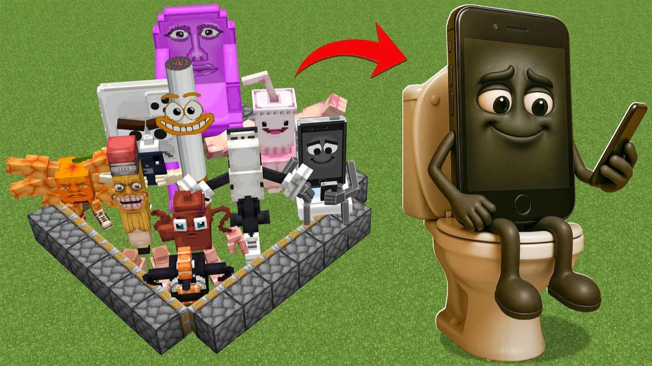 Все новые Italian Brainrot-животные вместе в Minecraft!