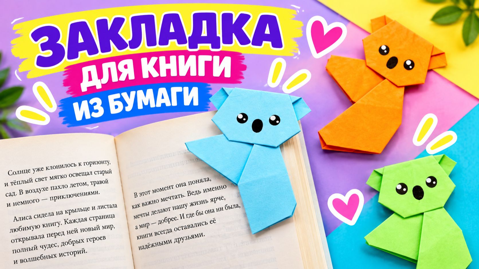 Как сделать ЗАКЛАДКУ для книг из бумаги для детей 🔖 Простая поделка своими руками в сад и школу