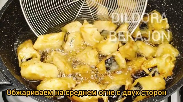 Салат с хрустящими баклажанами