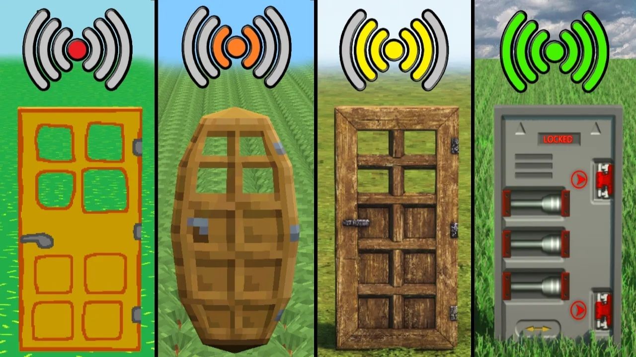 Дверь с разным Wi‑Fi в Minecraft — что получилось?