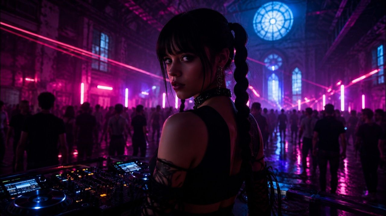 Hypnotic Dark Neon Vow  Industrial Techno Flow