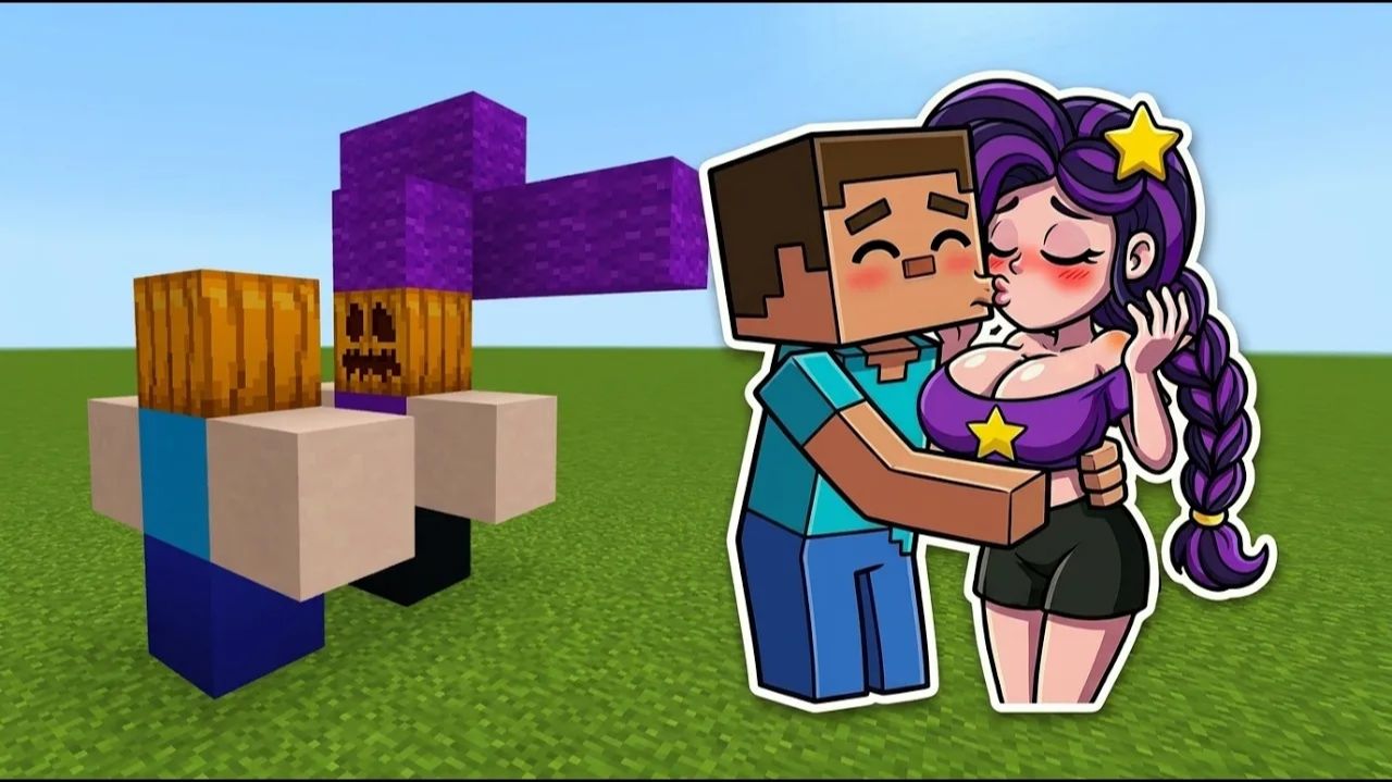 Аддон Poppy Playtime с Лили Лавбрайдс и Стивом в Minecraft!