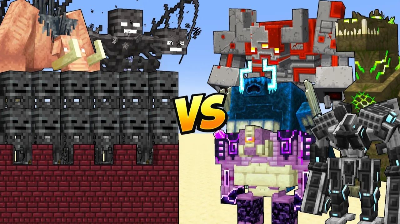 Нижняя крепость VS OP-боссы в Minecraft! Кто победит?