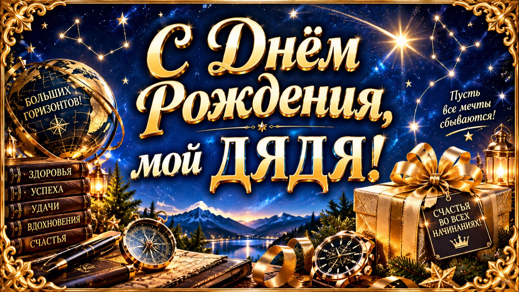 С Днём Рождения, дядя! Красивая песня-поздравление любимому дяде