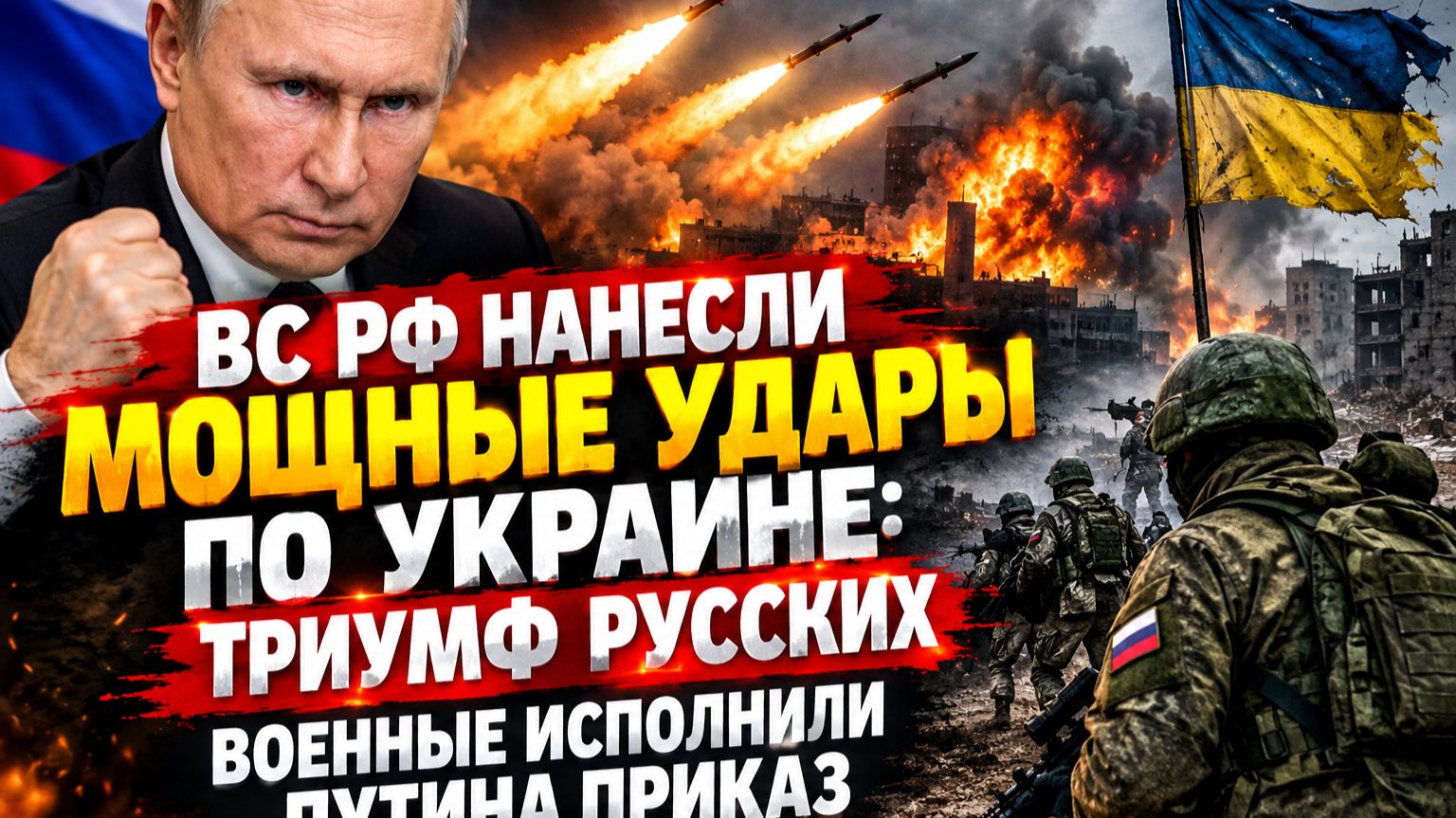 ⚡ВС РФ нанесли мощные удары по Украине: триумф русских.Военные Исполнили Путина Приказ