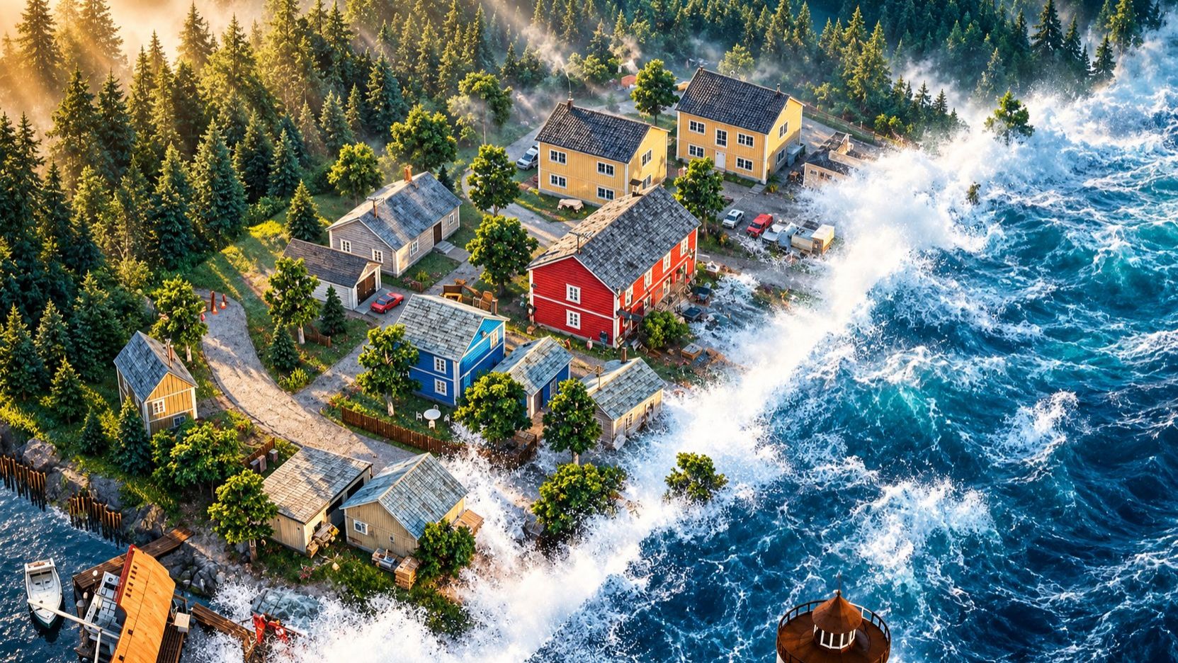 Цунами в Teardown  разрушение волнами 🏚️🌊 | Teardown 💥 | Мультики