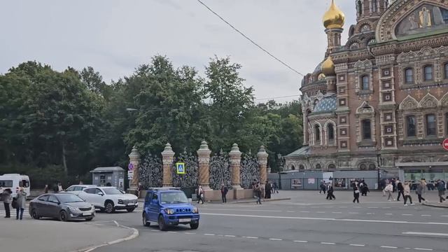 Поездка в Россию   Питер , дневная прогулка