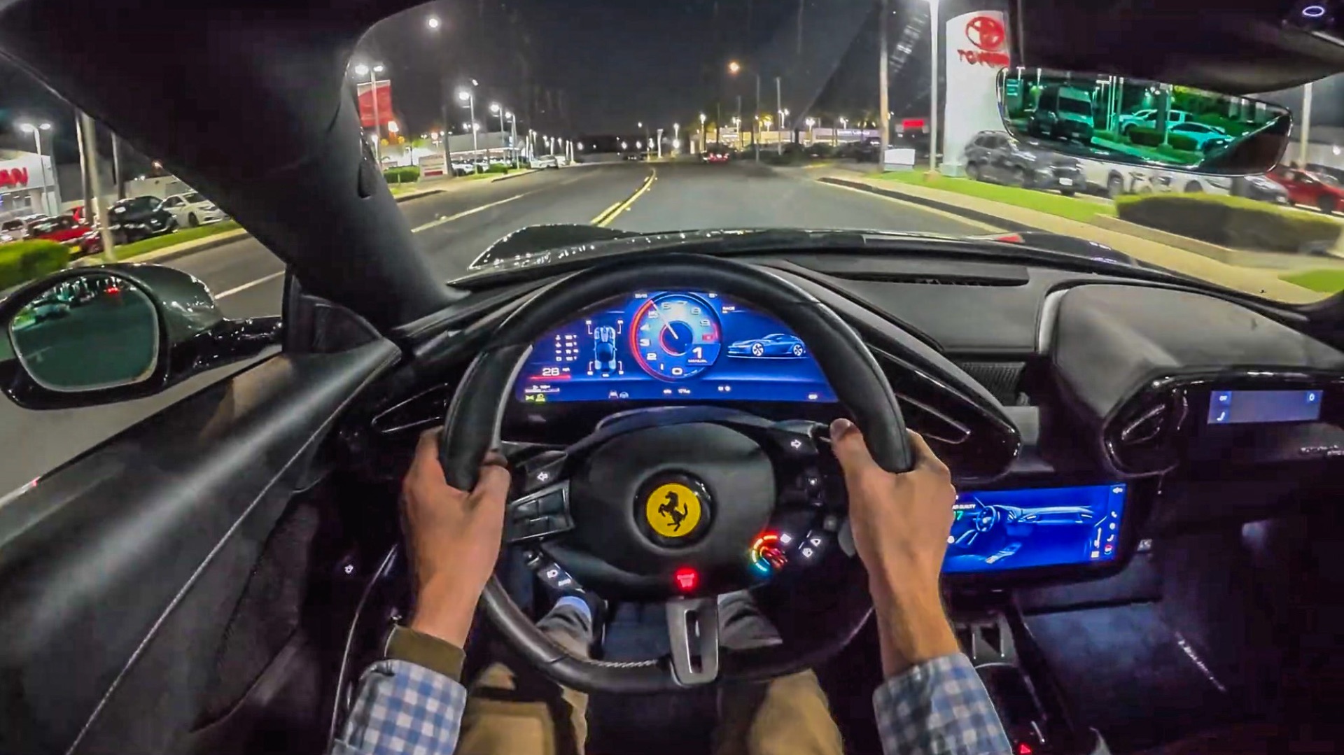 Ferrari 12Cilindri Spider POV Night Drive