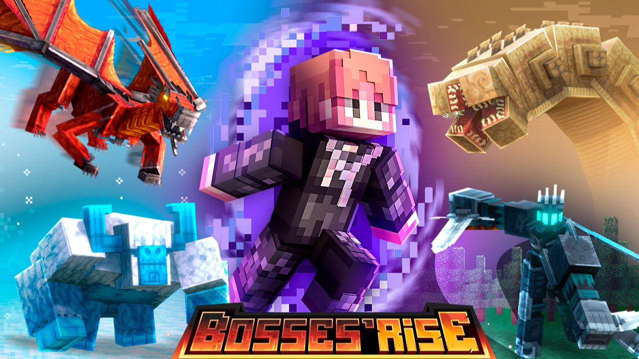 ЛУЧШИЙ МОД НА БОССОВ В MINECRAFT | Обзор Bosses'Rise