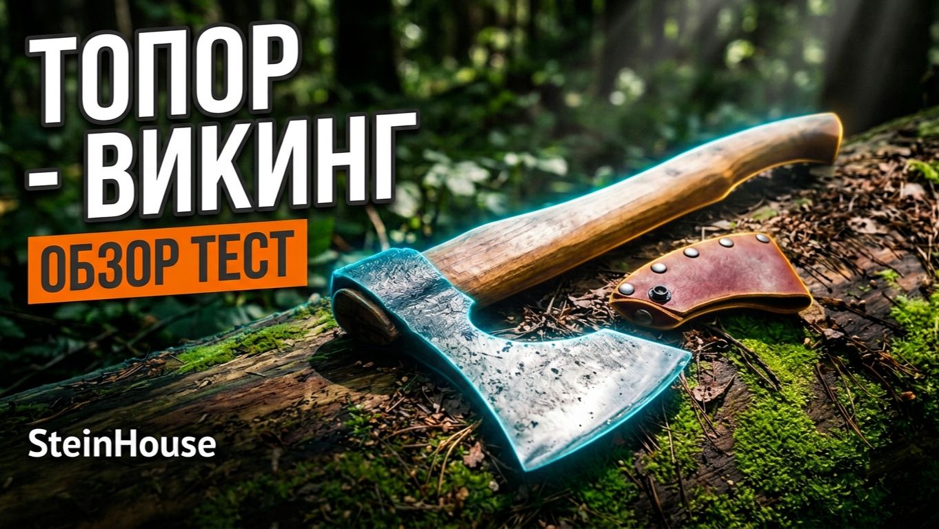 Кованый топор в стиле Викингов - Обзор, тест | SteinHouse