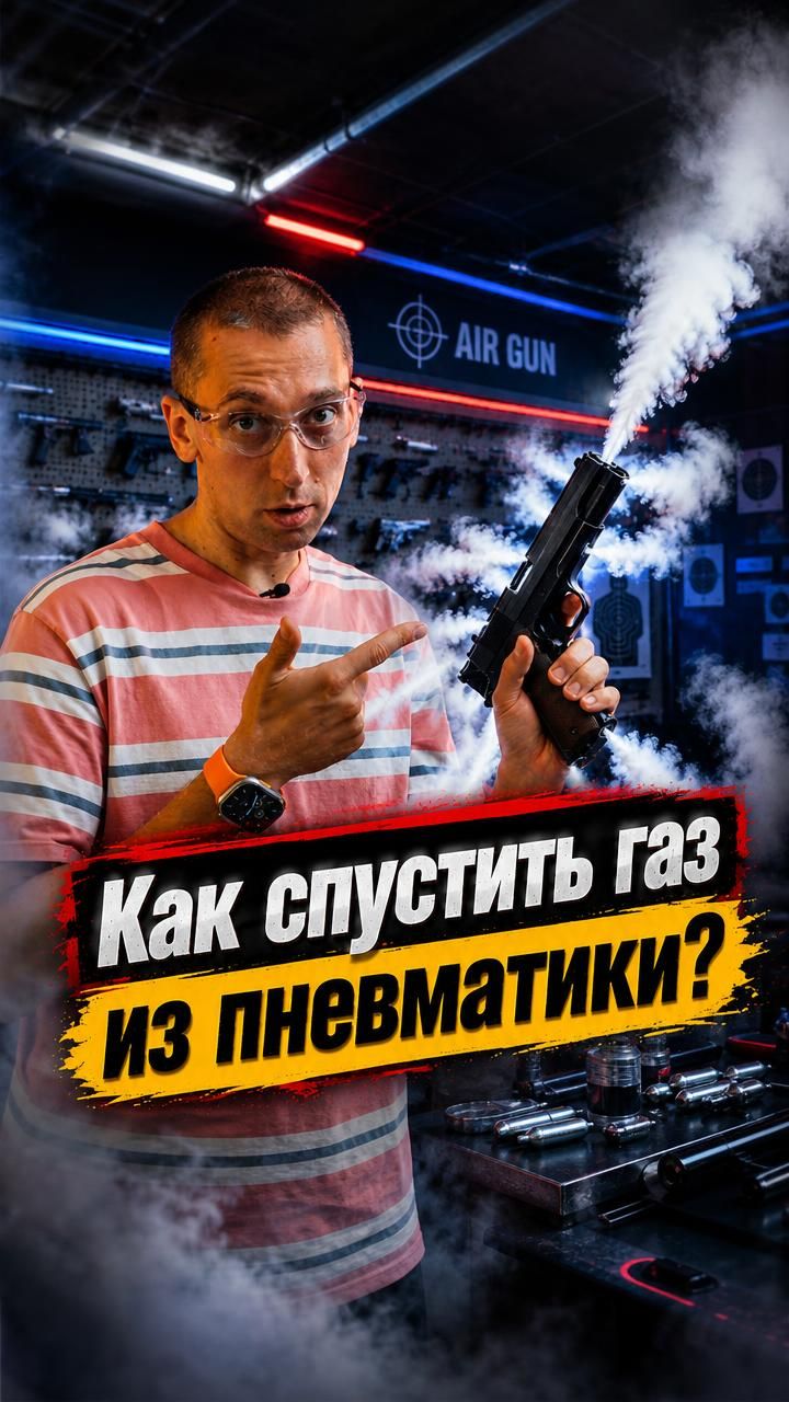 💨 Как стравить газ из CO₂-пистолета? Показываем способ! #popadiv10 #co2 #УходЗаПневматикой