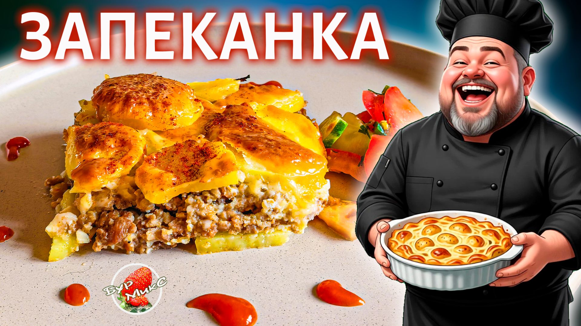 Картофельная запеканка с говяжьим фаршем