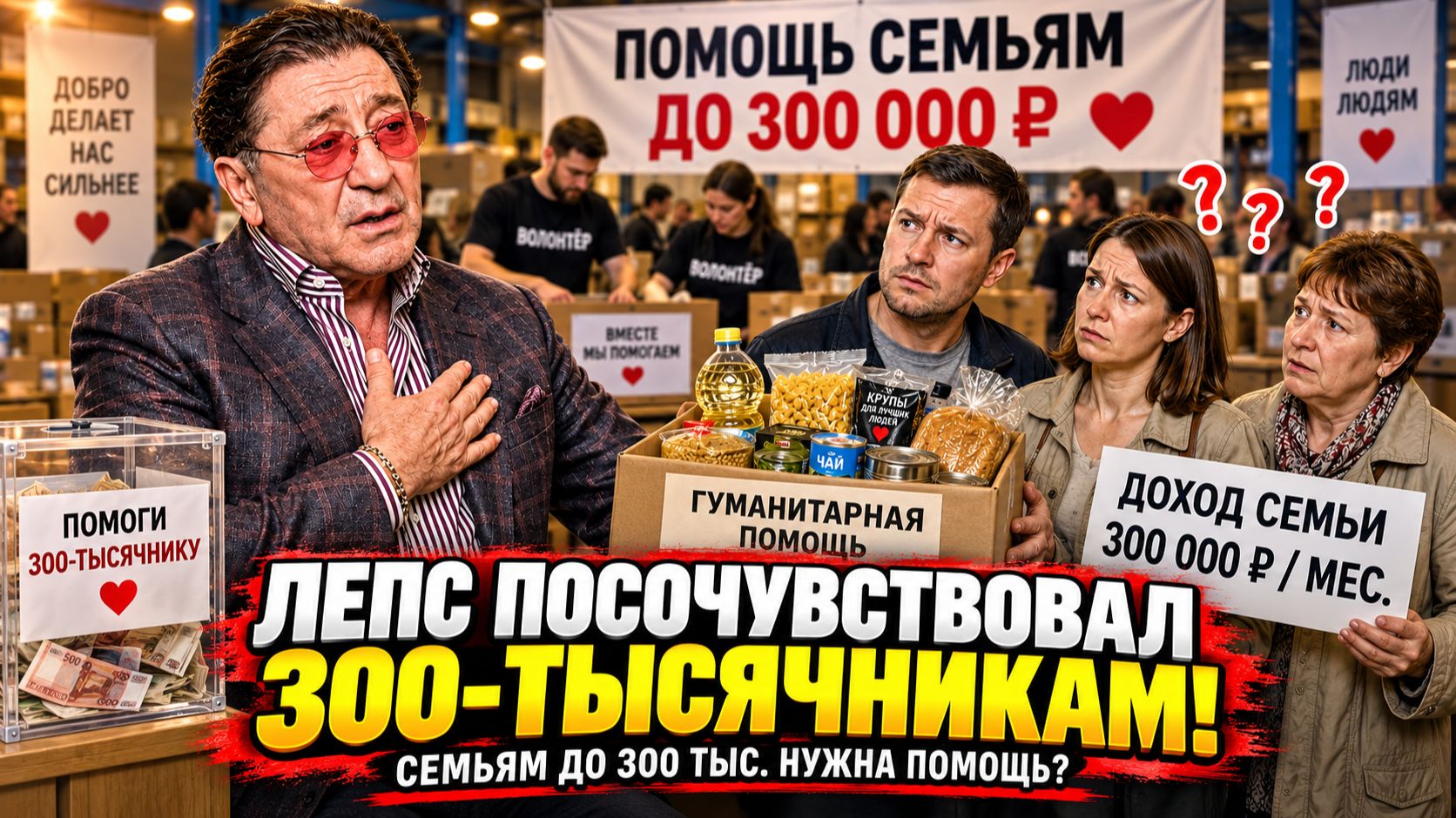 ЛЕПС ПОЖАЛЕЛ РОССИЯН С ДОХОДОМ 300 ТЫСЯЧ — А ПОТОМ ИЗВИНИЛСЯ